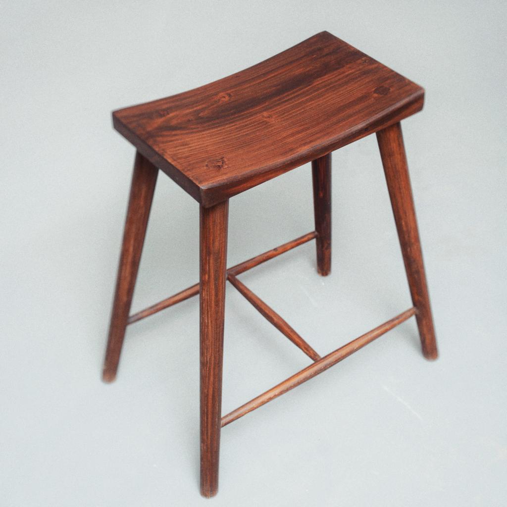 Curved Wooden Stool